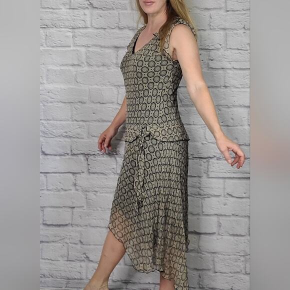 Vintage 90's Jonathan Martin drop wasit silk dress - Picture 1 of 7